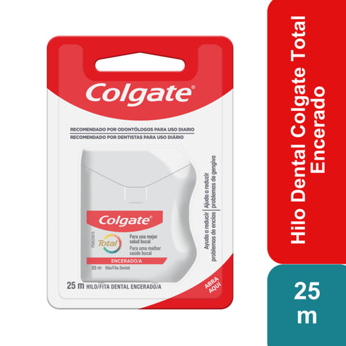HILO DENTAL COLGATE TOTAL ENCERADO 25 M